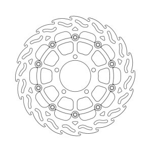 Moto-Master Flame Series Floating Brake Rotor Kawasaki