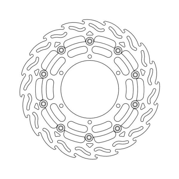 Moto-Master Flame Series Floating Brake Rotor Yamaha