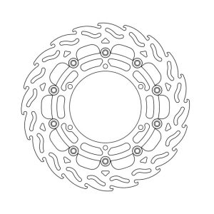 Moto-Master Flame Series Floating Brake Rotor Yamaha