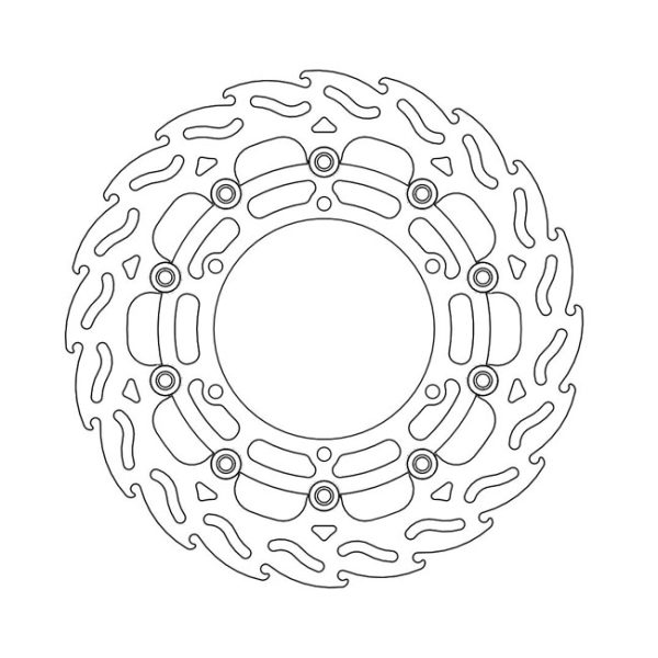 Moto-Master Flame Series Floating Brake Rotor Yamaha