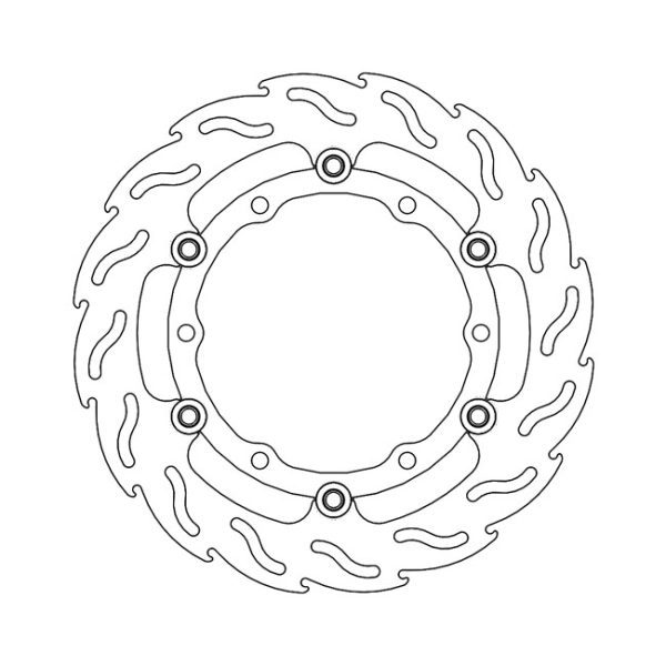Moto-Master Flame Series Floating Brake Rotor Yamaha