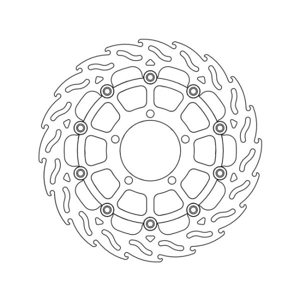 Moto-Master Flame Series Floating Brake Rotor Triumph