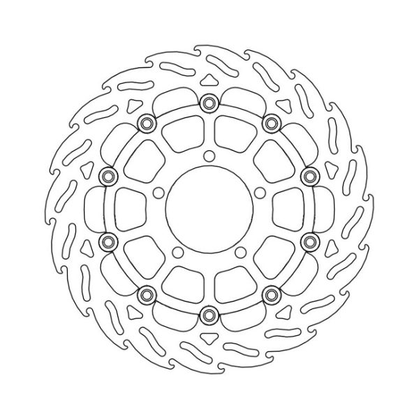 Moto-Master Flame Series Floating Brake Rotor Triumph