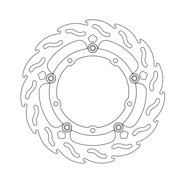 Moto-Master Flame Series Floating Brake Rotor Yamaha