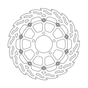 Moto-Master Flame Series Floating Brake Rotor Kawasaki