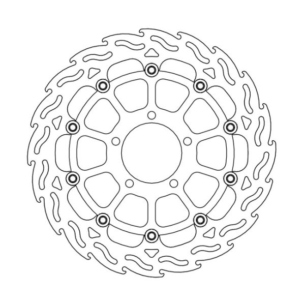 Moto-Master Flame Series Floating Brake Rotor Kawasaki