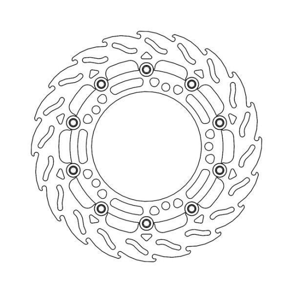 Moto-Master Flame Series Floating Brake Rotor Kawasaki