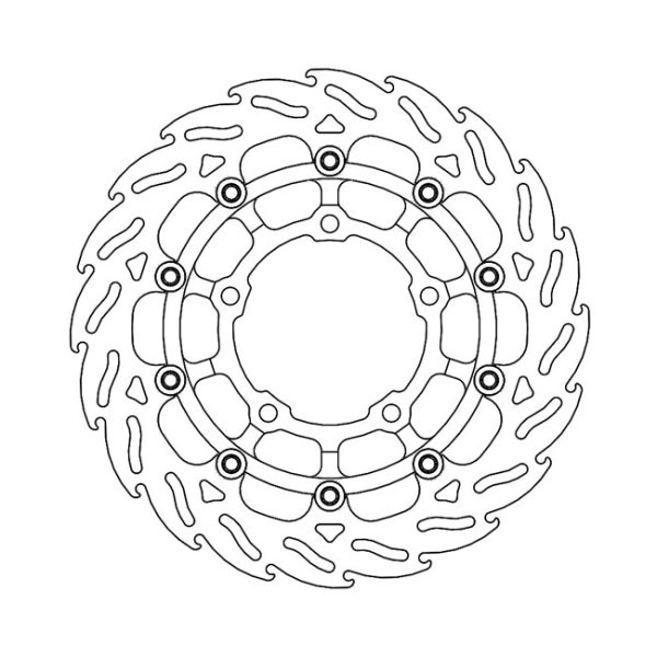 Moto-Master Flame Series Floating Brake Rotor Honda