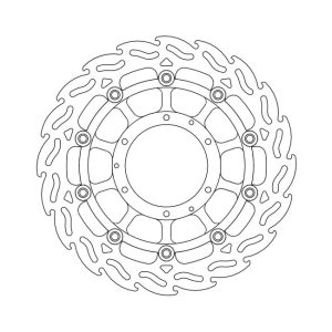 Moto-Master Flame Series Floating Brake Rotor Honda
