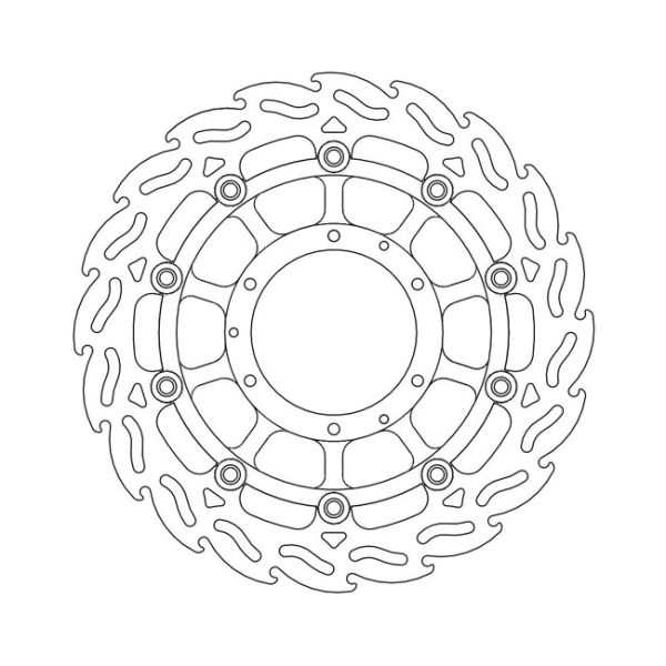 Moto-Master Flame Series Floating Brake Rotor Honda