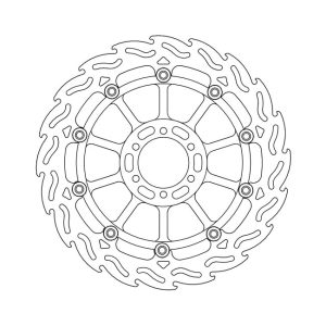Moto-Master Flame Series Floating Brake Rotor Aprilia