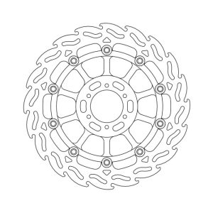 Moto-Master Flame Series Floating Brake Rotor Honda