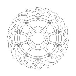Moto-Master Flame Series Floating Brake Rotor Kawasaki