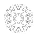 Moto-Master Flame Series Floating Brake Rotor Kawasaki