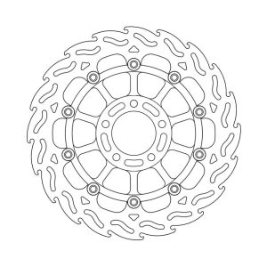 Moto-Master Flame Series Floating Brake Rotor Suzuki