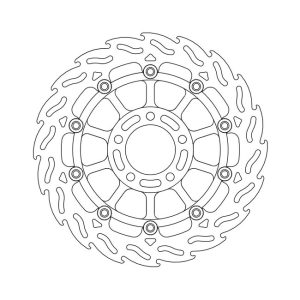 Moto-Master Flame Series Floating Brake Rotor Suzuki