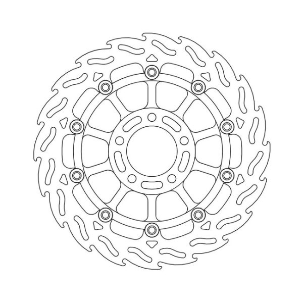 Moto-Master Flame Series Floating Brake Rotor Suzuki