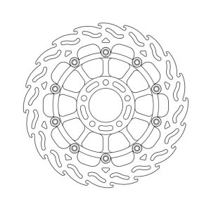 Moto-Master Flame Series Floating Brake Rotor Suzuki