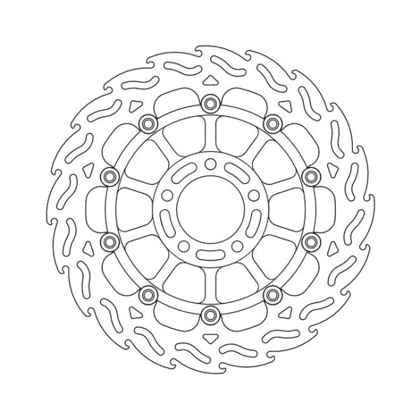 Moto-Master Flame Series Floating Brake Rotor Suzuki