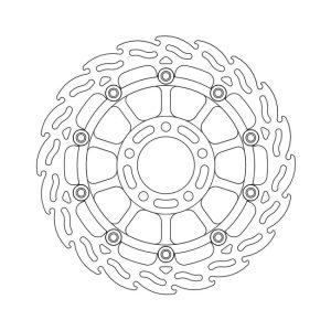 Moto-Master Flame Series Floating Brake Rotor Suzuki