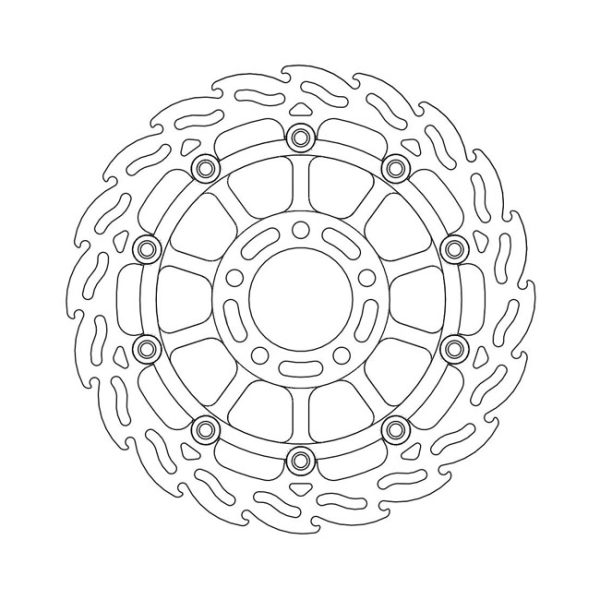 Moto-Master Flame Series Floating Brake Rotor Suzuki