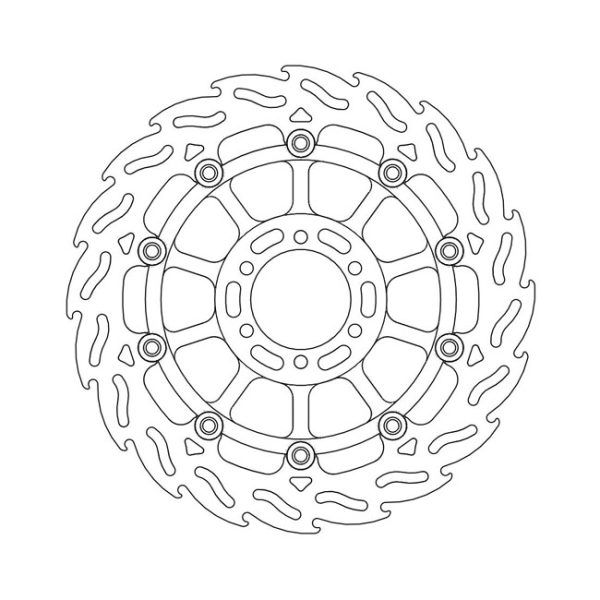 Moto-Master Flame Series Floating Brake Rotor Ducati