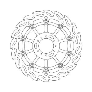 Moto-Master Flame Series Floating Brake Rotor Honda