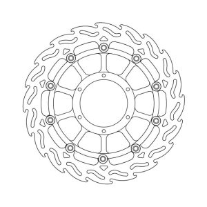 Moto-Master Flame Series Floating Brake Rotor Honda