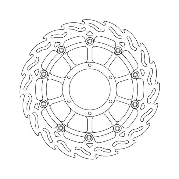 Moto-Master Flame Series Floating Brake Rotor Honda
