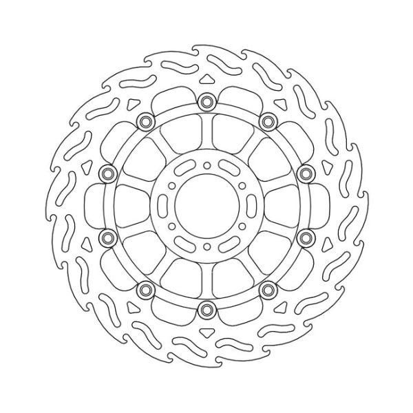 Moto-Master Flame Series Floating Brake Rotor Honda