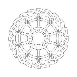 Moto-Master Flame Series Floating Brake Rotor Kawasaki