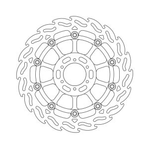 Moto-Master Flame Series Floating Brake Rotor Honda