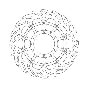 Moto-Master Flame Series Floating Brake Rotor Honda