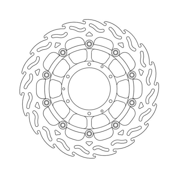 Moto-Master Flame Series Floating Brake Rotor Honda