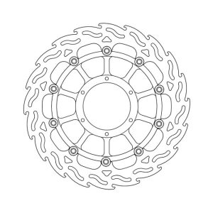 Moto-Master Flame Series Floating Brake Rotor Honda