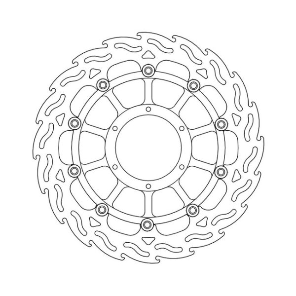 Moto-Master Flame Series Floating Brake Rotor Honda