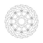 Moto-Master Flame Series Floating Brake Rotor Honda