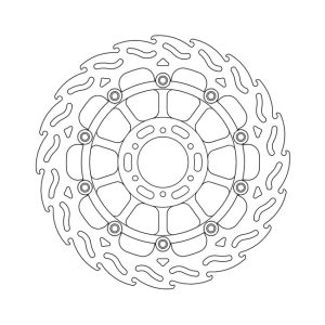 Moto-Master Flame Series Floating Brake Rotor Honda