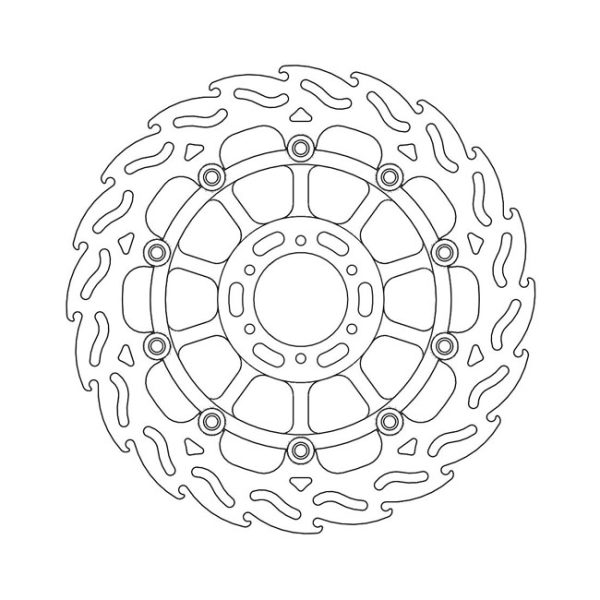 Moto-Master Flame Series Floating Brake Rotor Honda