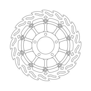 Moto-Master Flame Series Floating Brake Rotor Triumph