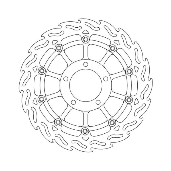 Moto-Master Flame Series Floating Brake Rotor Triumph