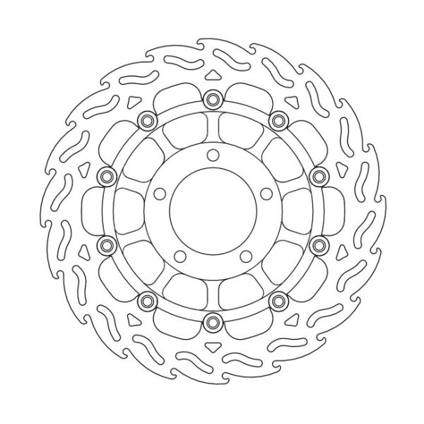 Moto-Master Flame Series Floating Brake Rotor Triumph