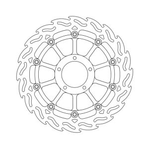 Moto-Master Flame Series Floating Brake Rotor Ducati