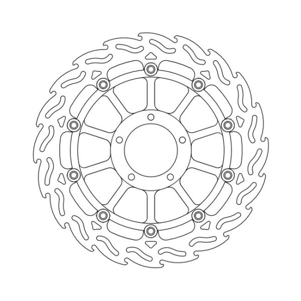 Moto-Master Flame Series Floating Brake Rotor Ducati