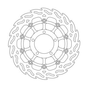 Moto-Master Flame Series Floating Brake Rotor Triumph