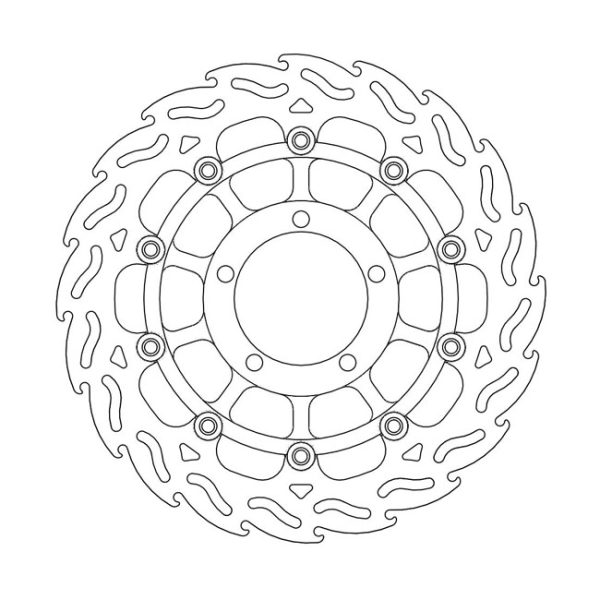 Moto-Master Flame Series Floating Brake Rotor Triumph