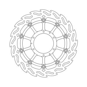 Moto-Master Flame Series Floating Brake Rotor Honda