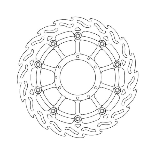 Moto-Master Flame Series Floating Brake Rotor Honda