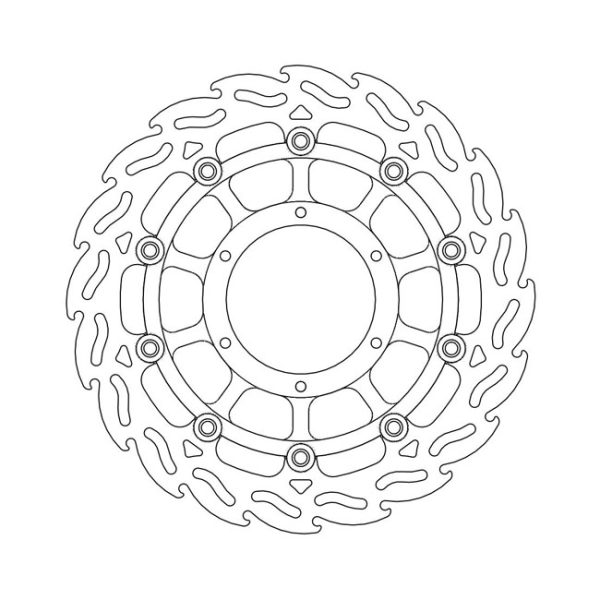 Moto-Master Flame Series Floating Brake Rotor Honda