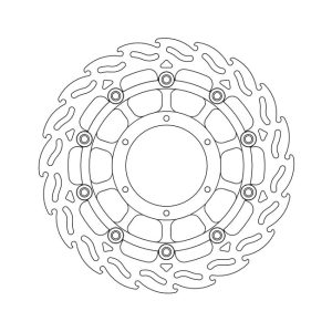 Moto-Master Flame Series Floating Brake Rotor Honda
